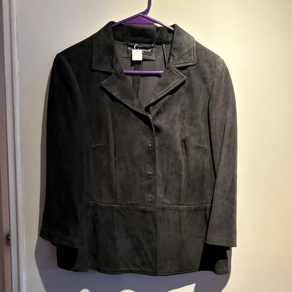 Dolce & Gabbana - Grey Suede Jacket